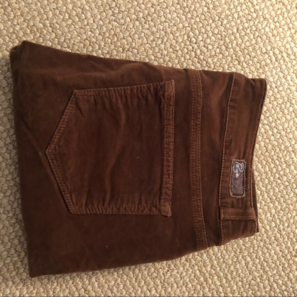 Paige Denim brown suede jeans (27)